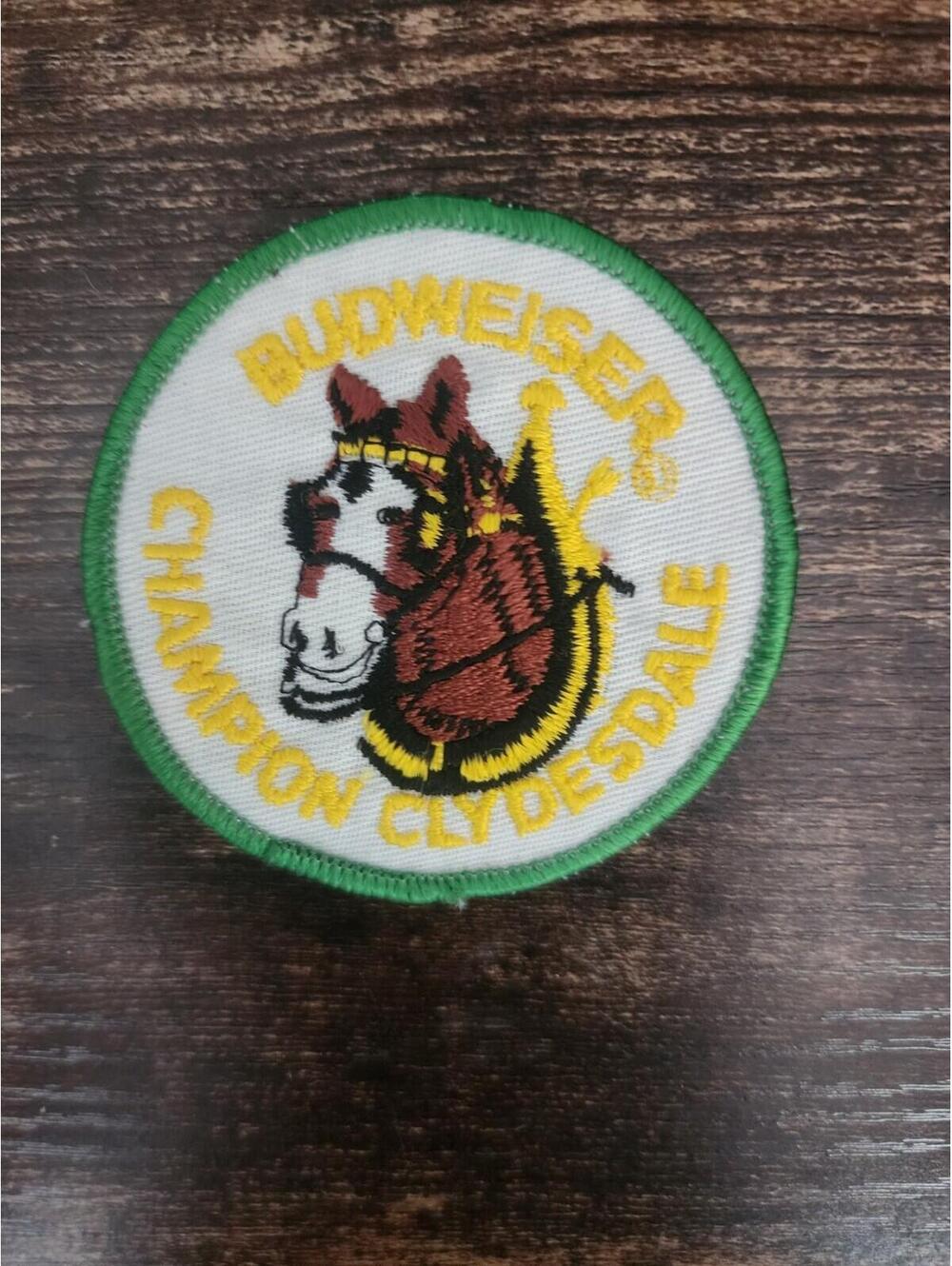 BUDWEISER BEER PATCH CLYDESDALE
